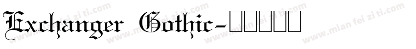Exchanger Gothic字体转换